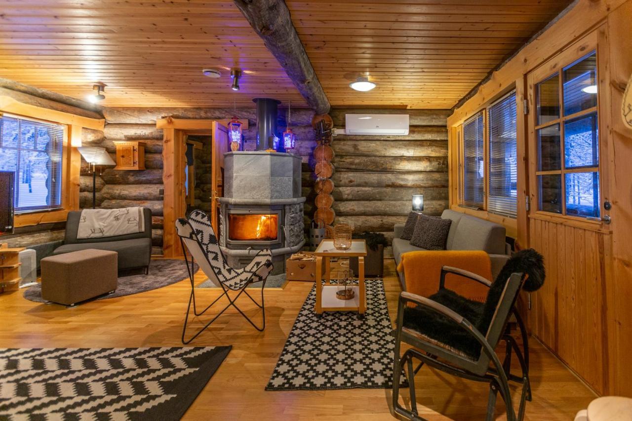 Kuukkeli Log Houses Villa Aurora "Pupula" Saariselka Exterior foto