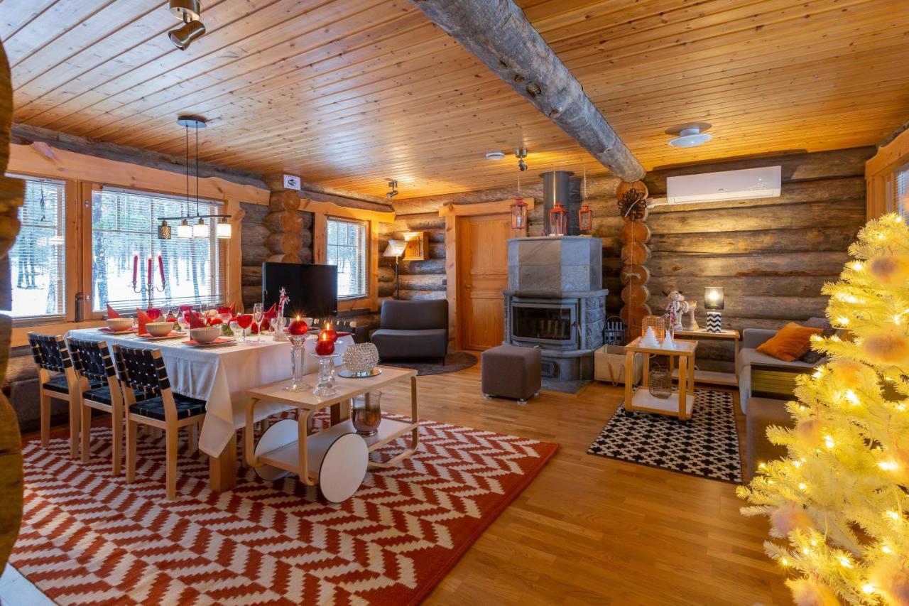 Kuukkeli Log Houses Villa Aurora "Pupula" Saariselka Exterior foto
