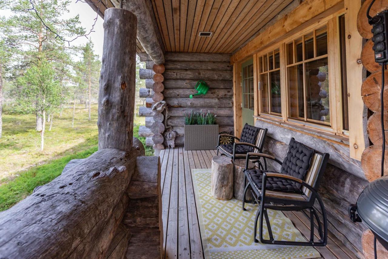 Kuukkeli Log Houses Villa Aurora "Pupula" Saariselka Exterior foto