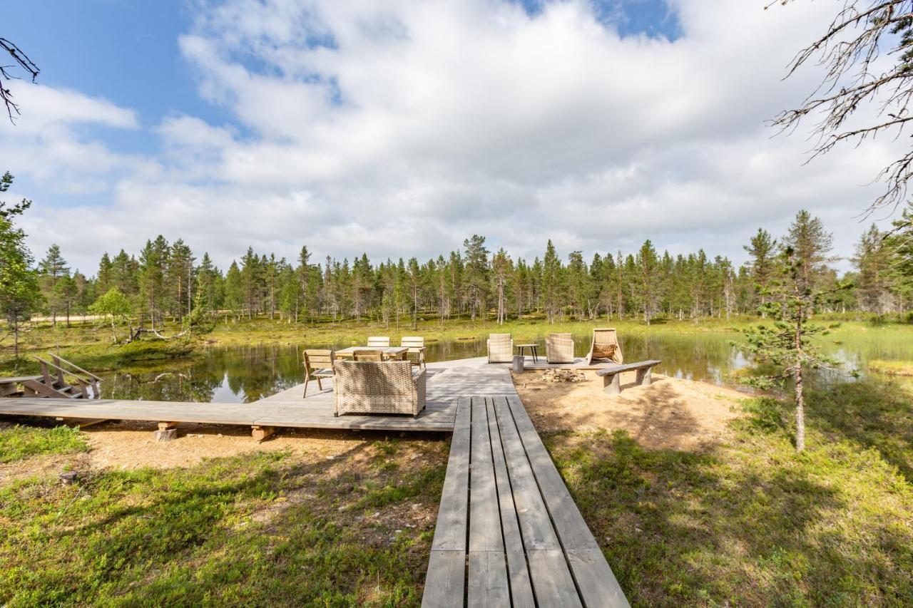 Kuukkeli Log Houses Villa Aurora "Pupula" Saariselka Exterior foto