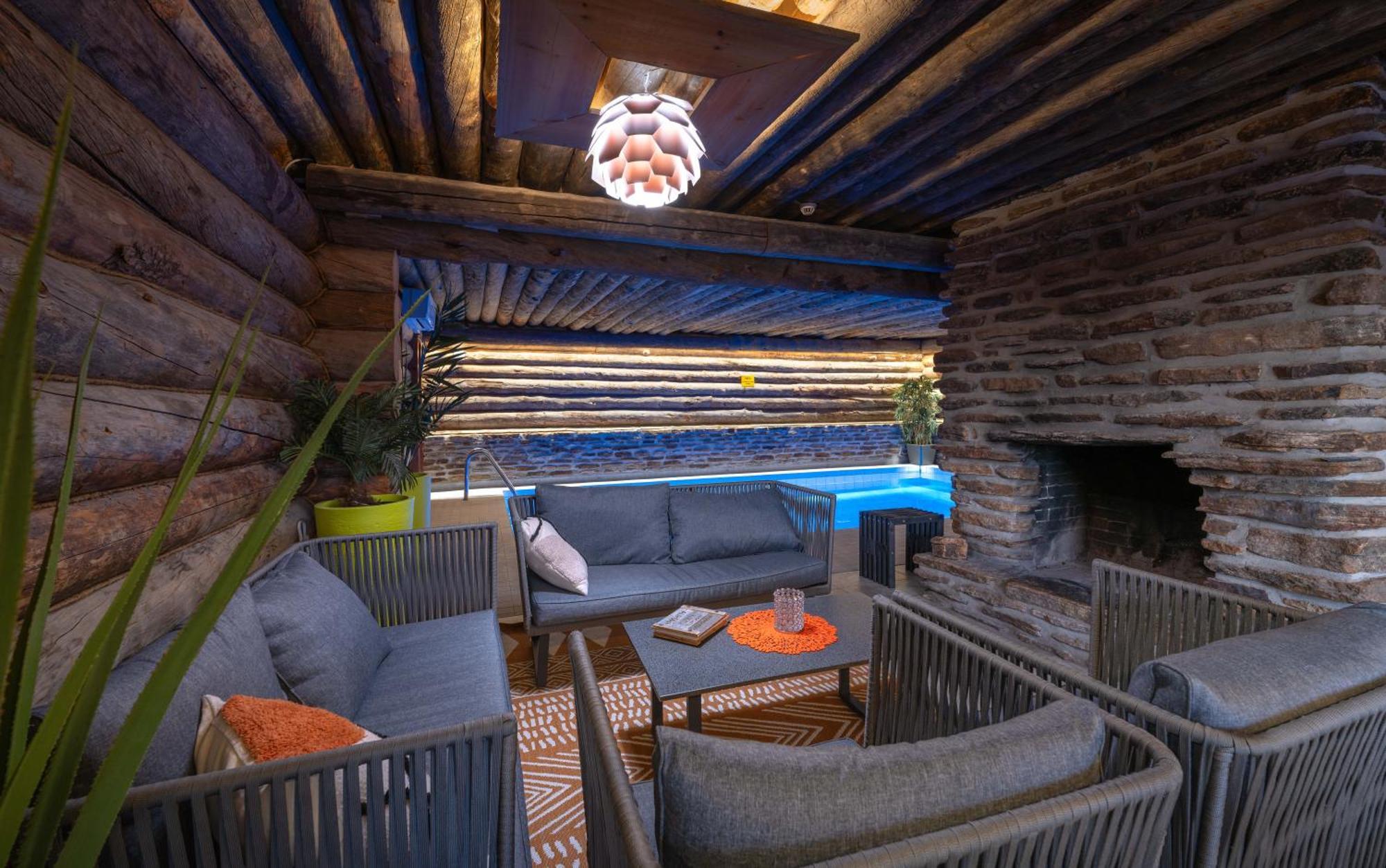 Kuukkeli Log Houses Villa Aurora "Pupula" Saariselka Exterior foto