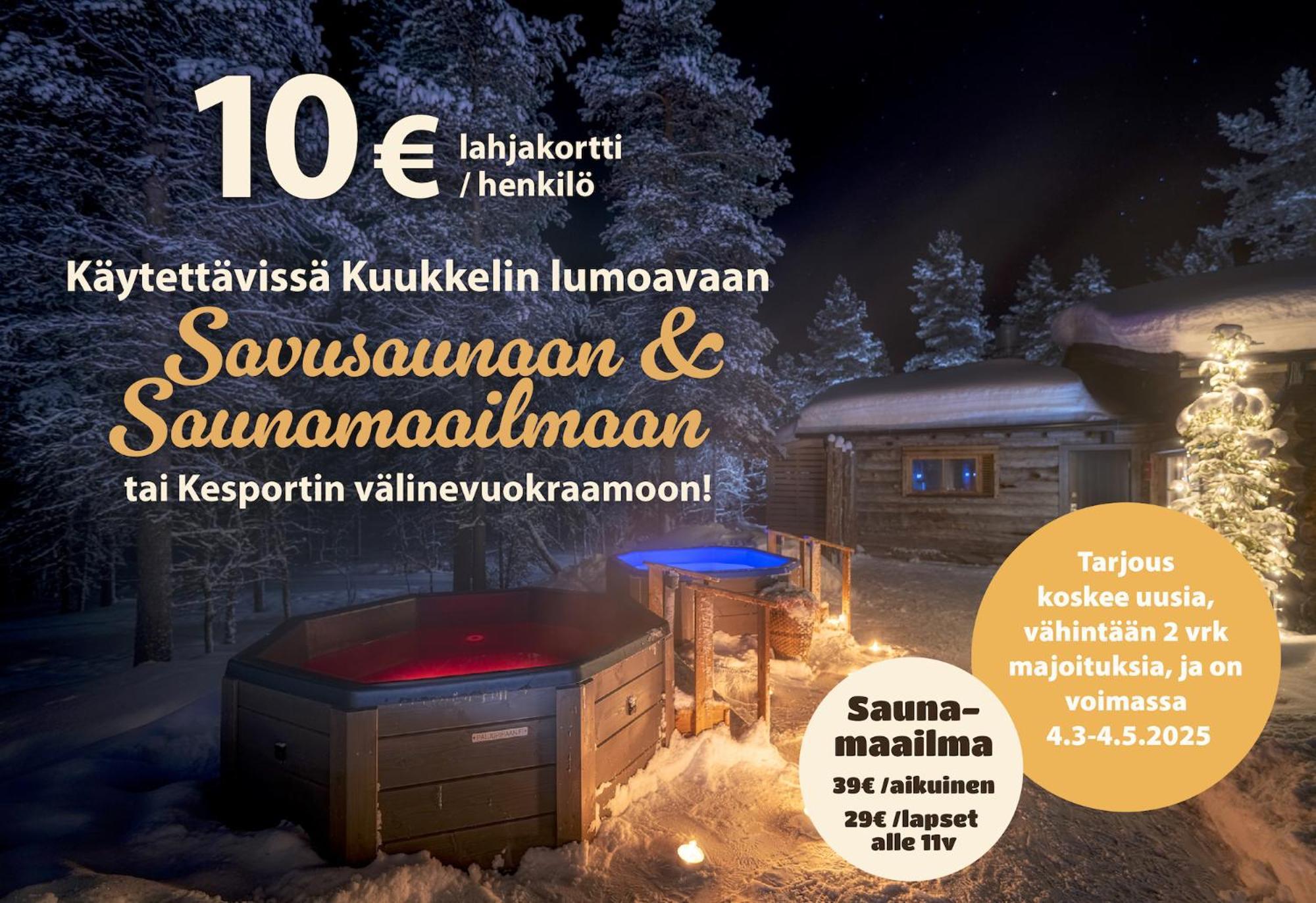 Kuukkeli Log Houses Villa Aurora "Pupula" Saariselka Exterior foto