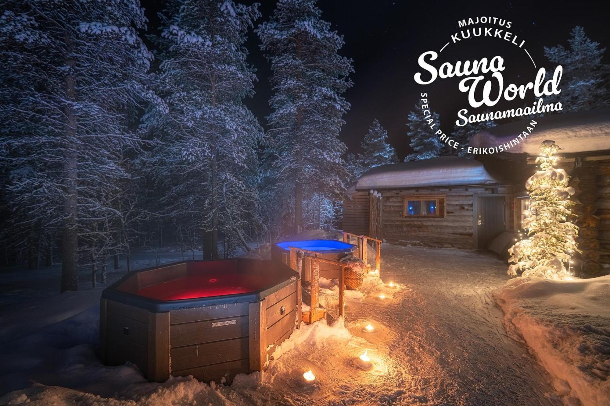 Kuukkeli Log Houses Villa Aurora "Pupula" Saariselka Exterior foto