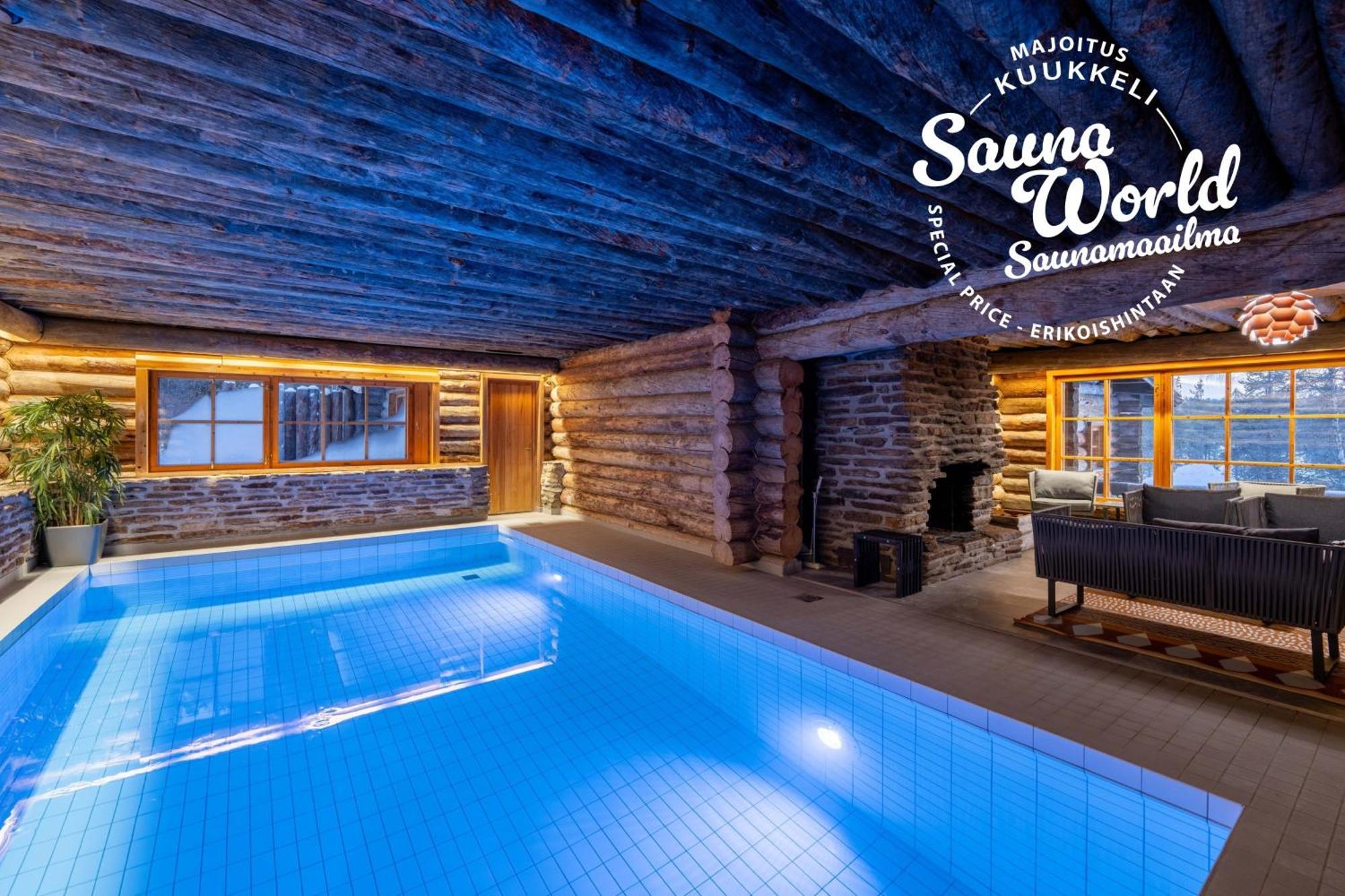 Kuukkeli Log Houses Villa Aurora "Pupula" Saariselka Exterior foto