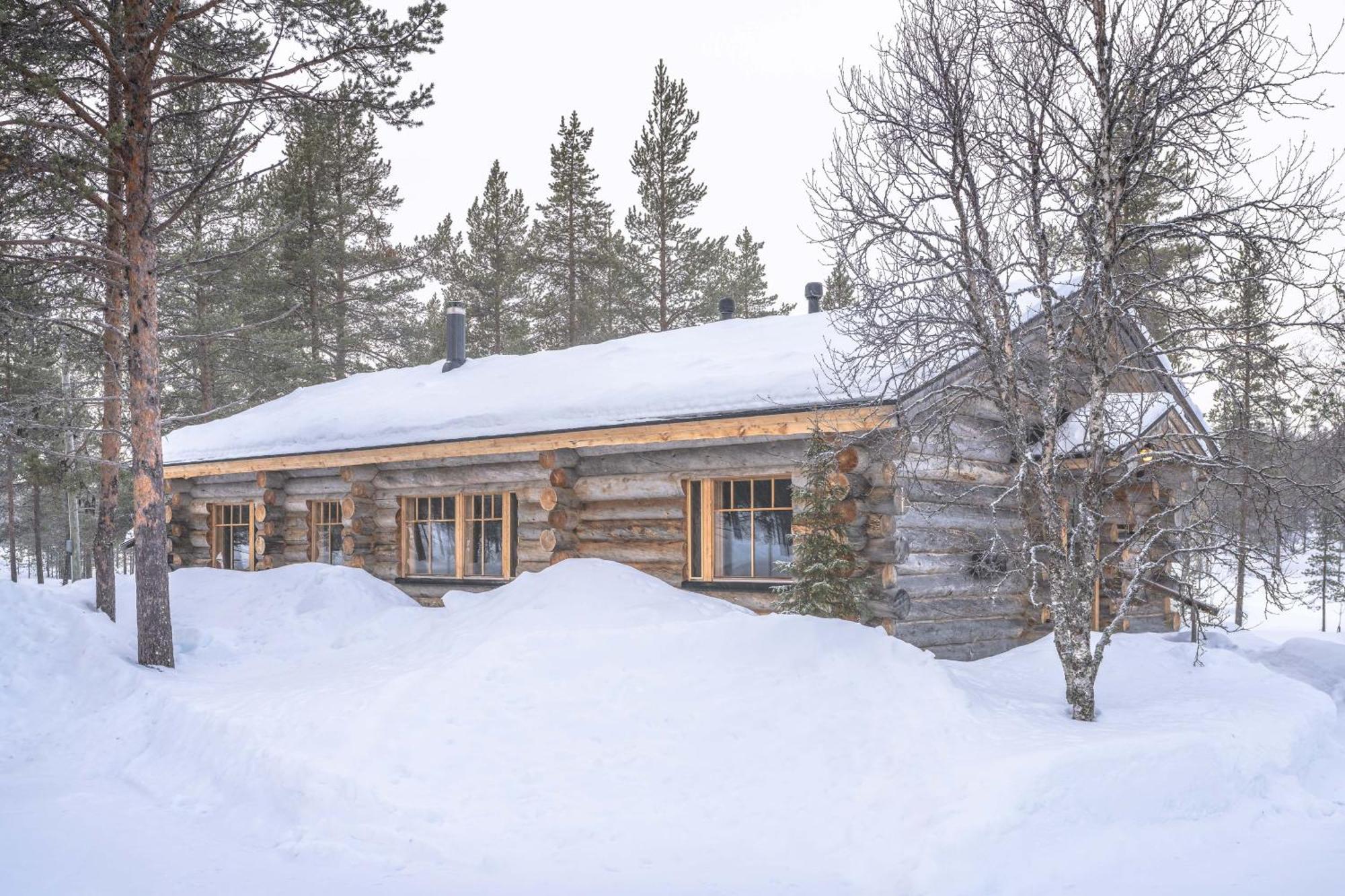 Kuukkeli Log Houses Villa Aurora "Pupula" Saariselka Exterior foto