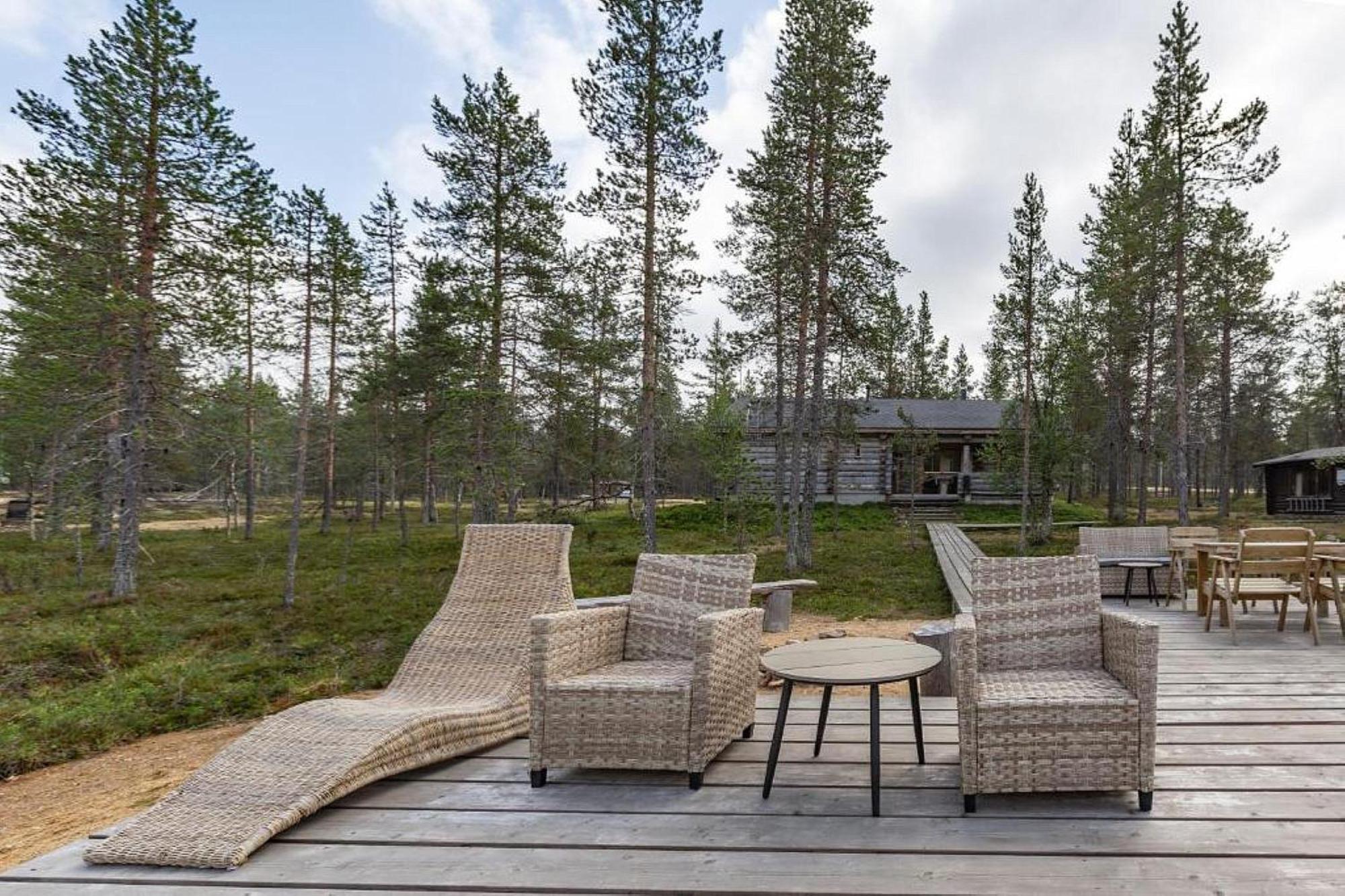 Kuukkeli Log Houses Villa Aurora "Pupula" Saariselka Exterior foto