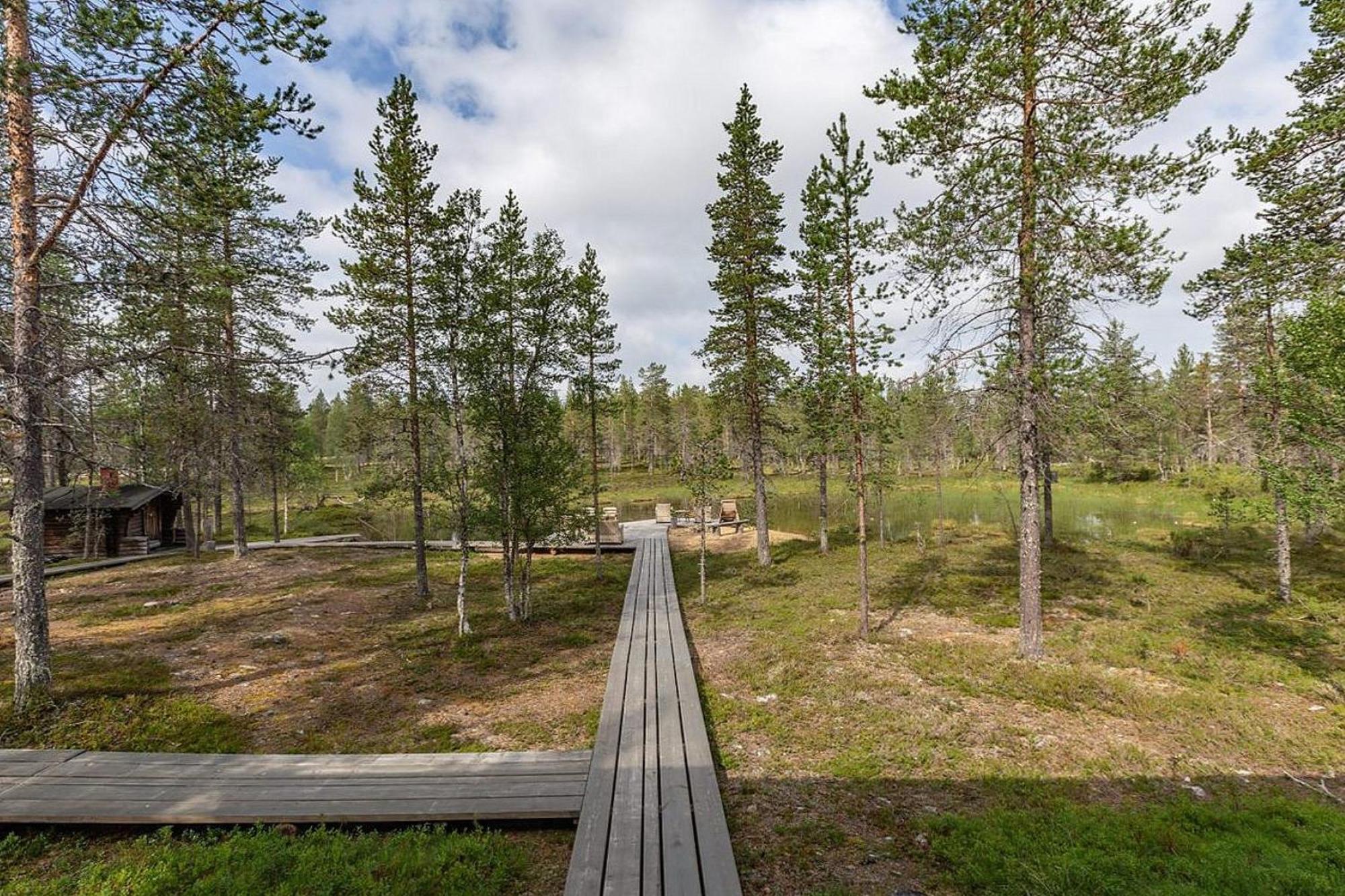 Kuukkeli Log Houses Villa Aurora "Pupula" Saariselka Exterior foto