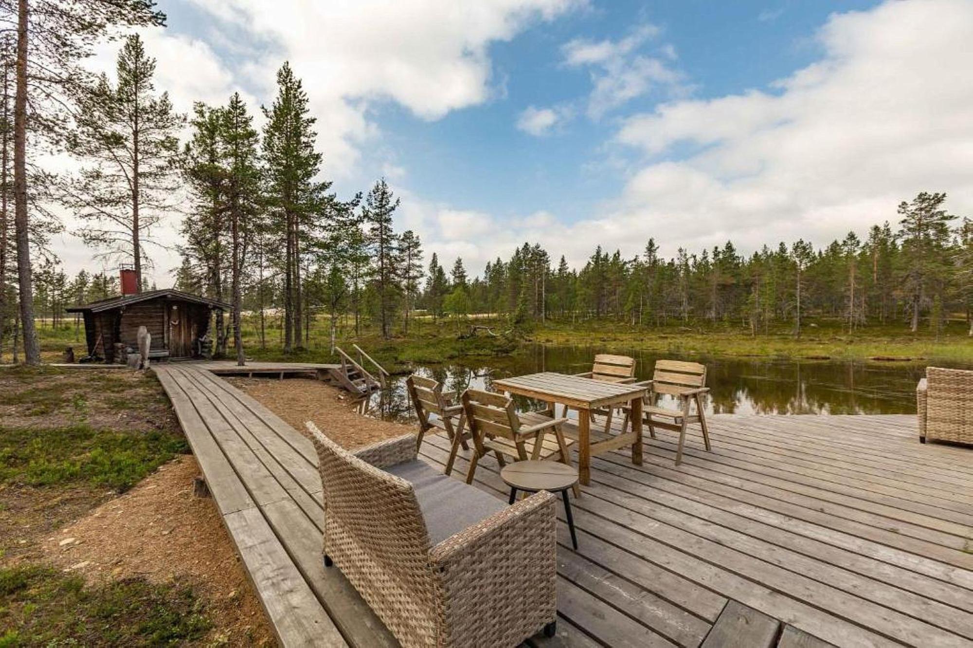 Kuukkeli Log Houses Villa Aurora "Pupula" Saariselka Exterior foto