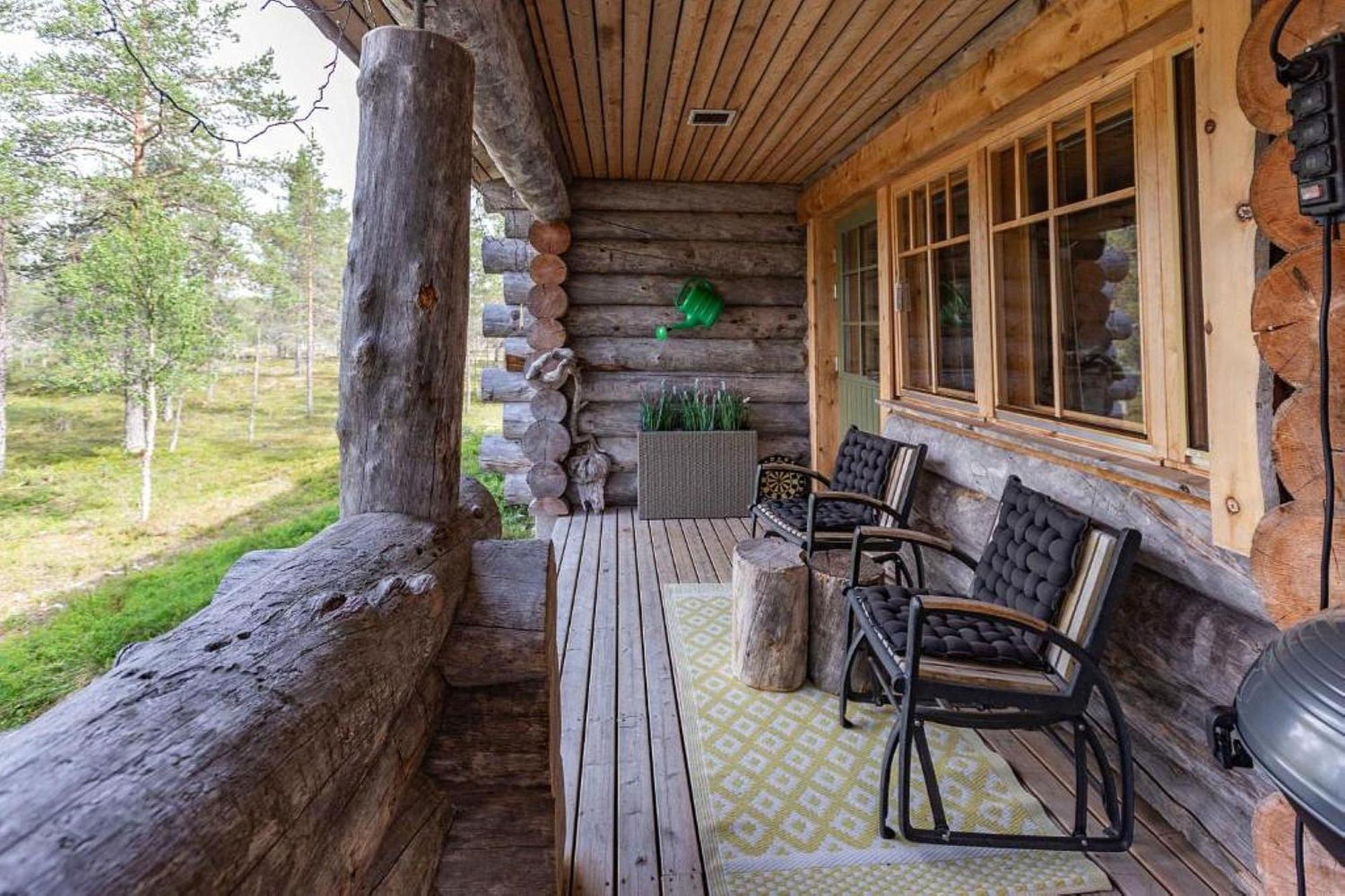 Kuukkeli Log Houses Villa Aurora "Pupula" Saariselka Exterior foto