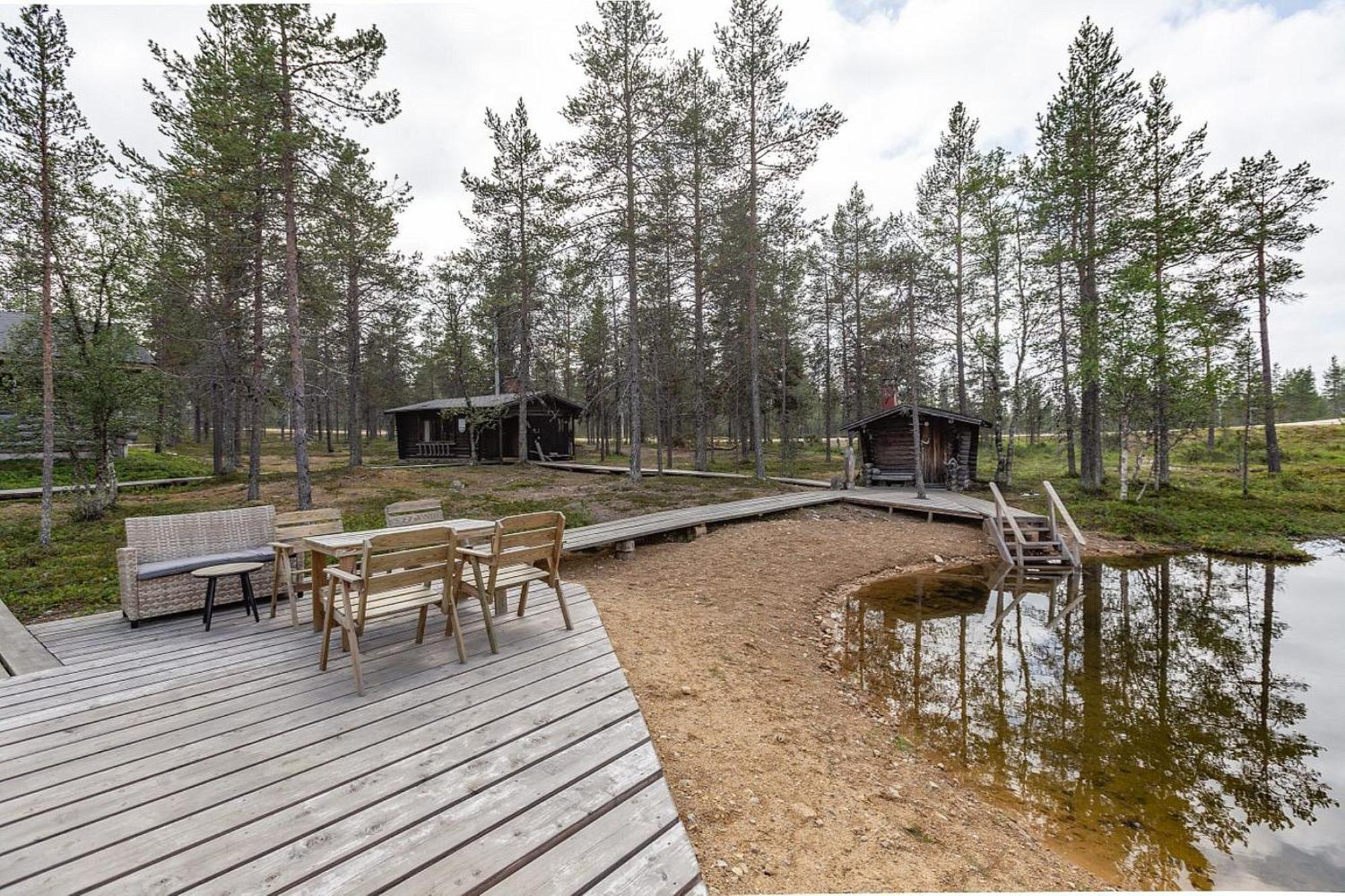 Kuukkeli Log Houses Villa Aurora "Pupula" Saariselka Exterior foto