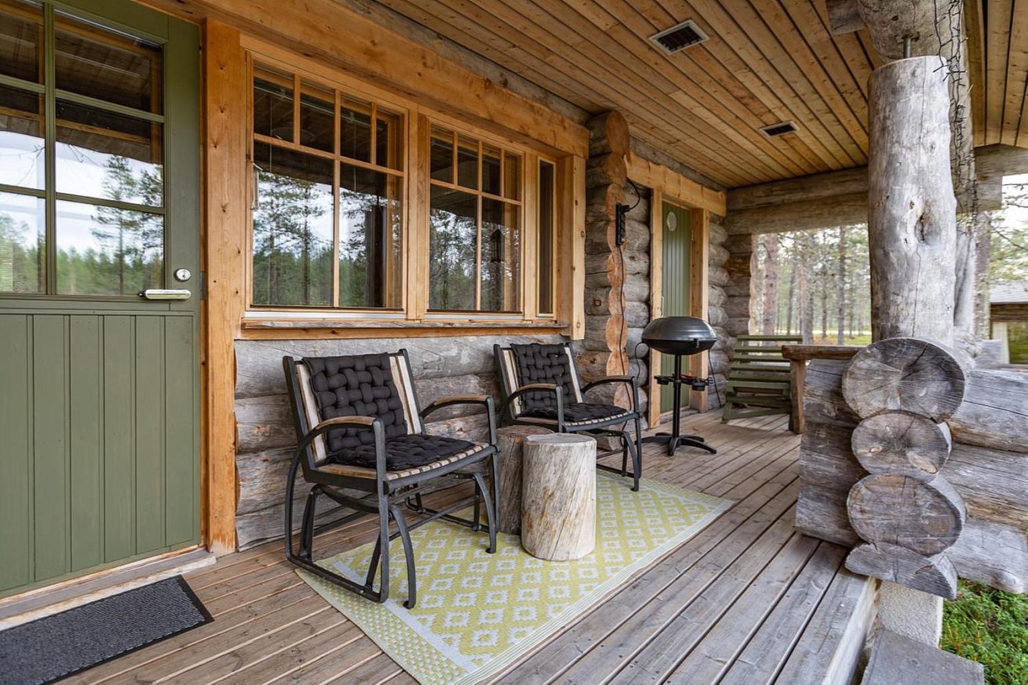 Kuukkeli Log Houses Villa Aurora "Pupula" Saariselka Exterior foto